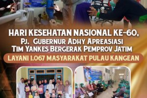 Hari Kesehatan Nasional Ke-60, Pj. Gubernur Adhy Apresiasi Tim Yankes Bergerak Layani 1.067 Masyarakat Pulau Kangean